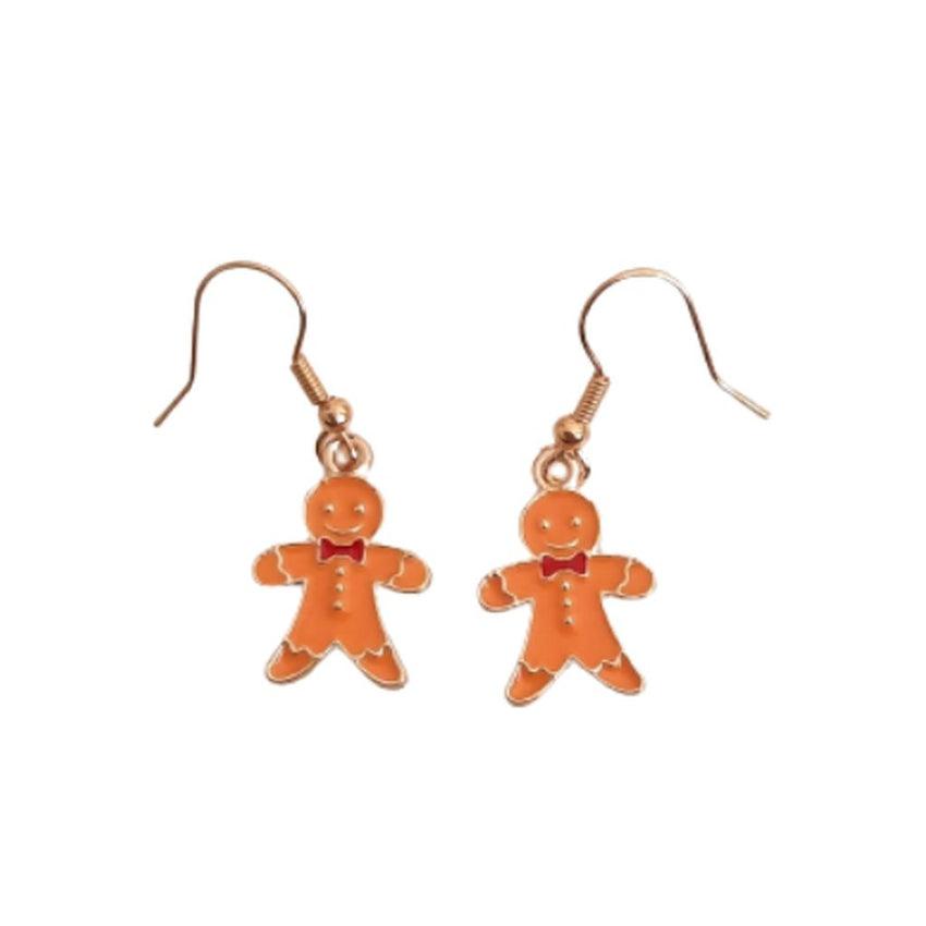 Gingerbread Hook Christmas Earrings