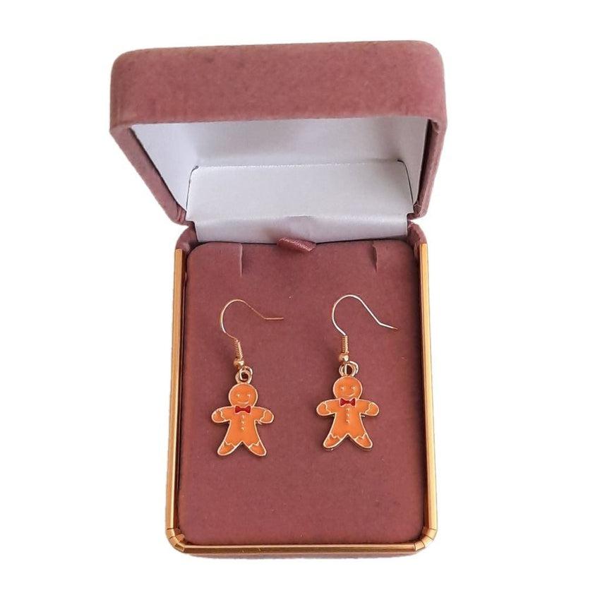 Gingerbread Hook Christmas Earrings