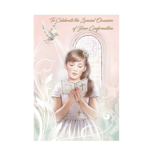Girl Confirmation Celebration Greeting Card