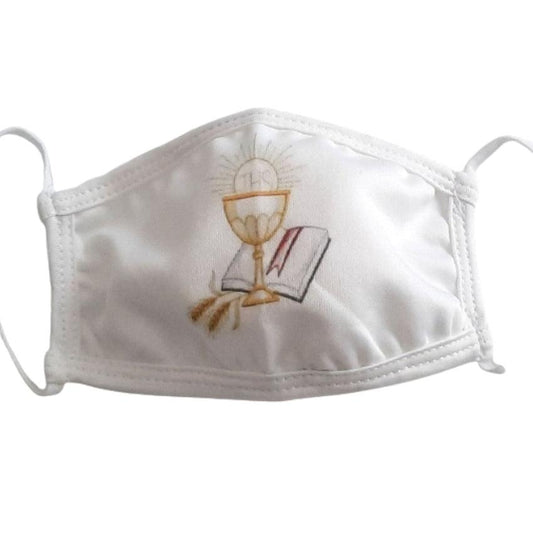 Girls Communion Face Mask With A Chalice