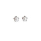 Girls Silver Edged Communion Pearl Centre Earrings