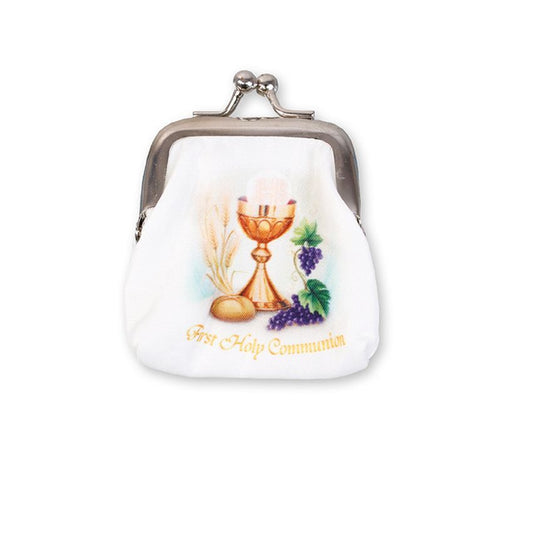 Girls Small Clip Communion Purse
