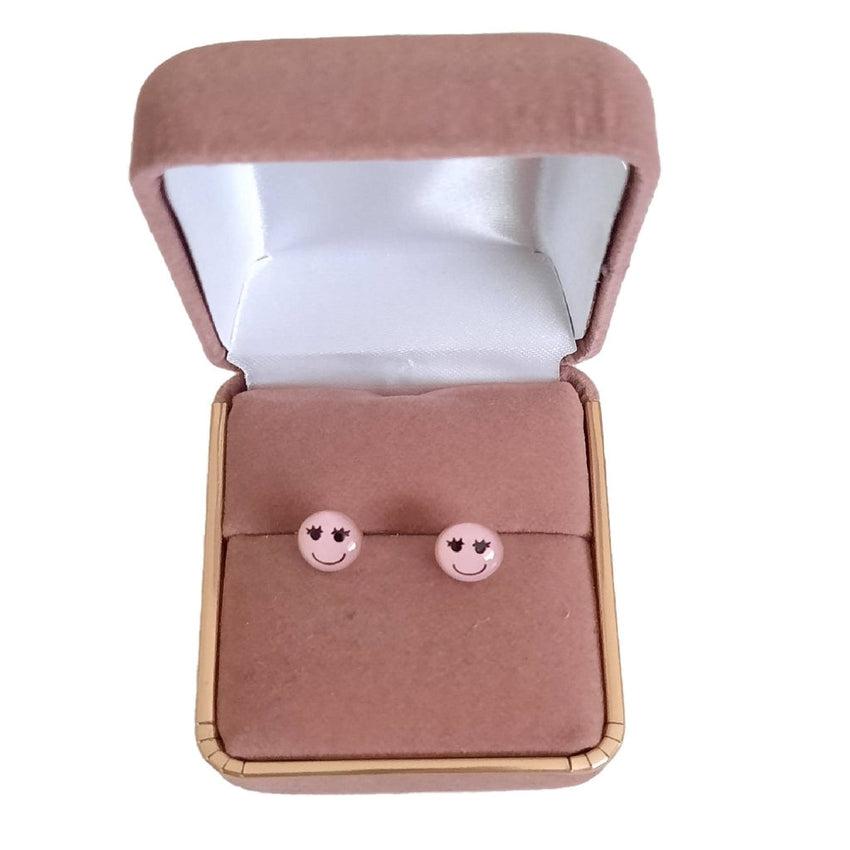 Emoji earrings sterling silver sale