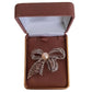 Glamorous Crystal Set Bow Brooch