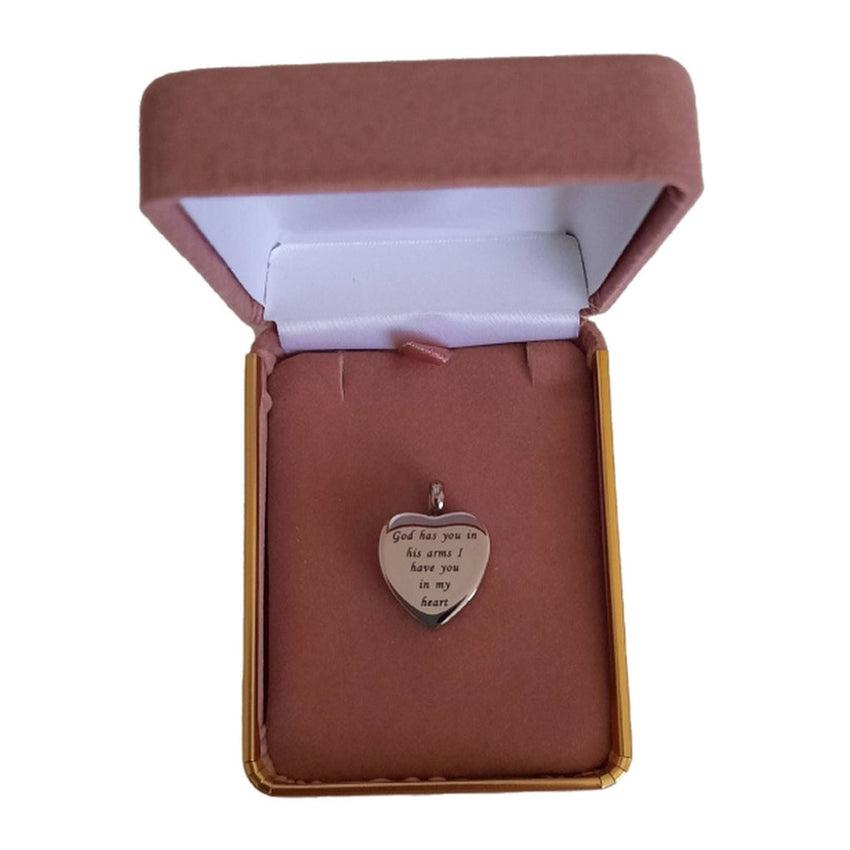 God Has You In His Arms Memorial Ashes Locket