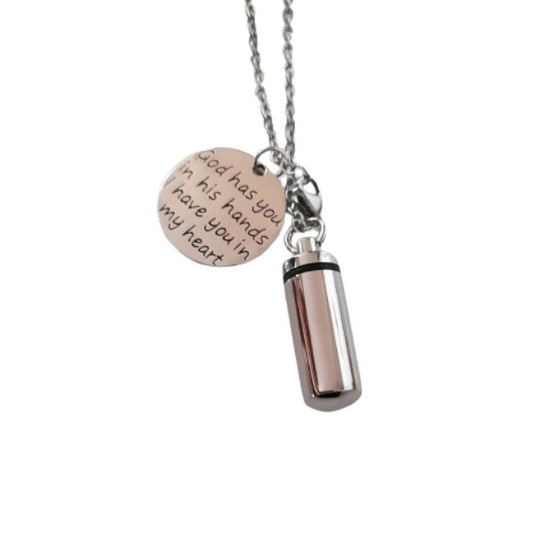 God Has You In His Hands Ashes Locket
