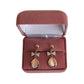 Gold Diamante Bow Clip On Earrings