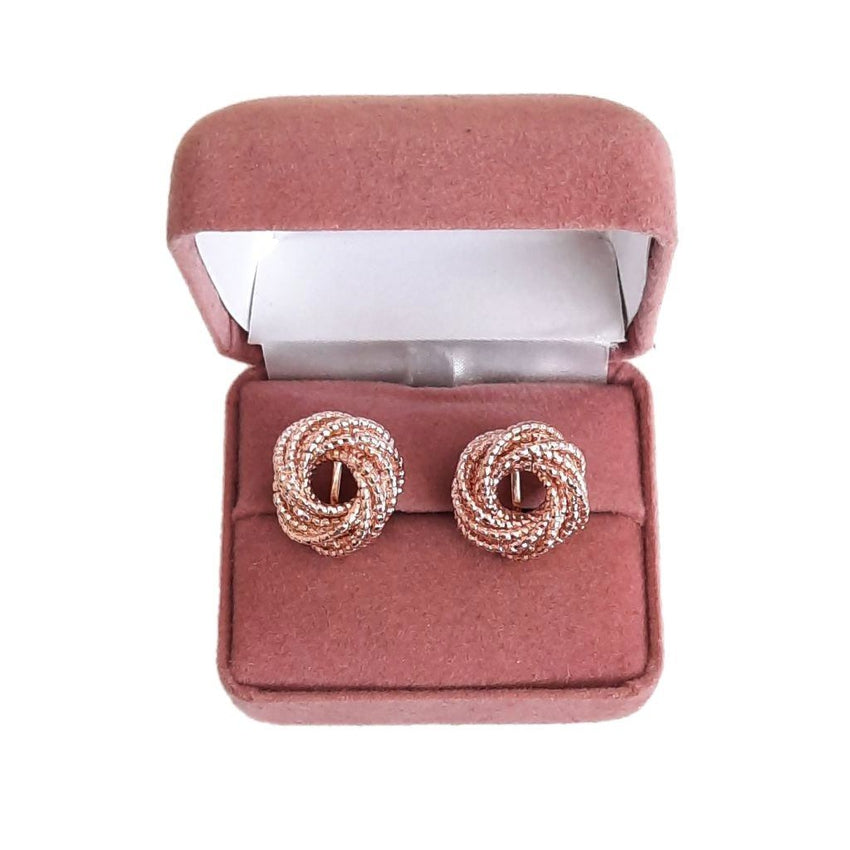 Gold Knot Clip On Earrings(2)