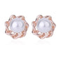 Gold Knot With Pearl Clip On Earrings
