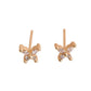 Gold Plated Crystal Butterfly Earrings
