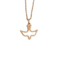Gold Tone Dove Of Peace Necklace