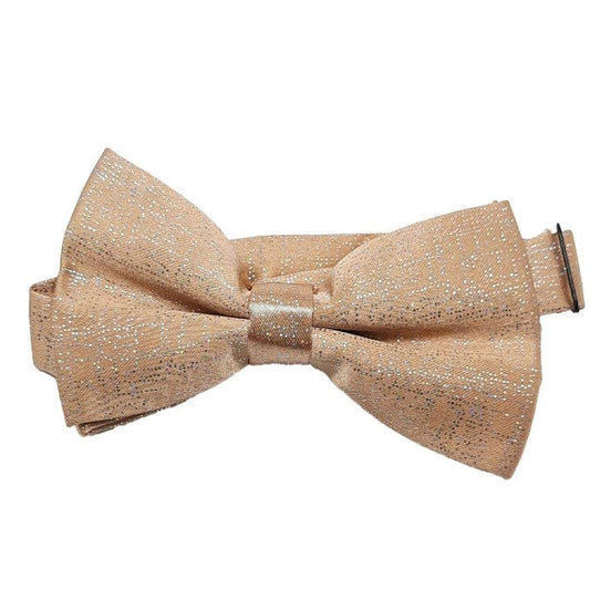Gold With Silver Strands Bow Tie