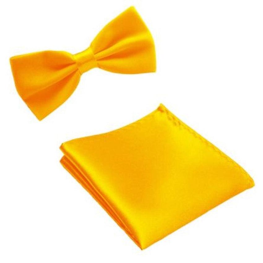 Golden Yellow Dickie Bow Set