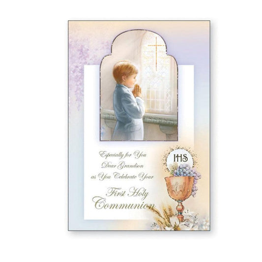 Grandson First Holy Communion Greeting Card