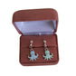 Green Enamel Octopus Clip On Earrings