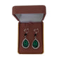 Green Stone Diamante Clip On Earrings(2)