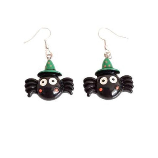 Halloween Spider Dangly Fashion Earrings