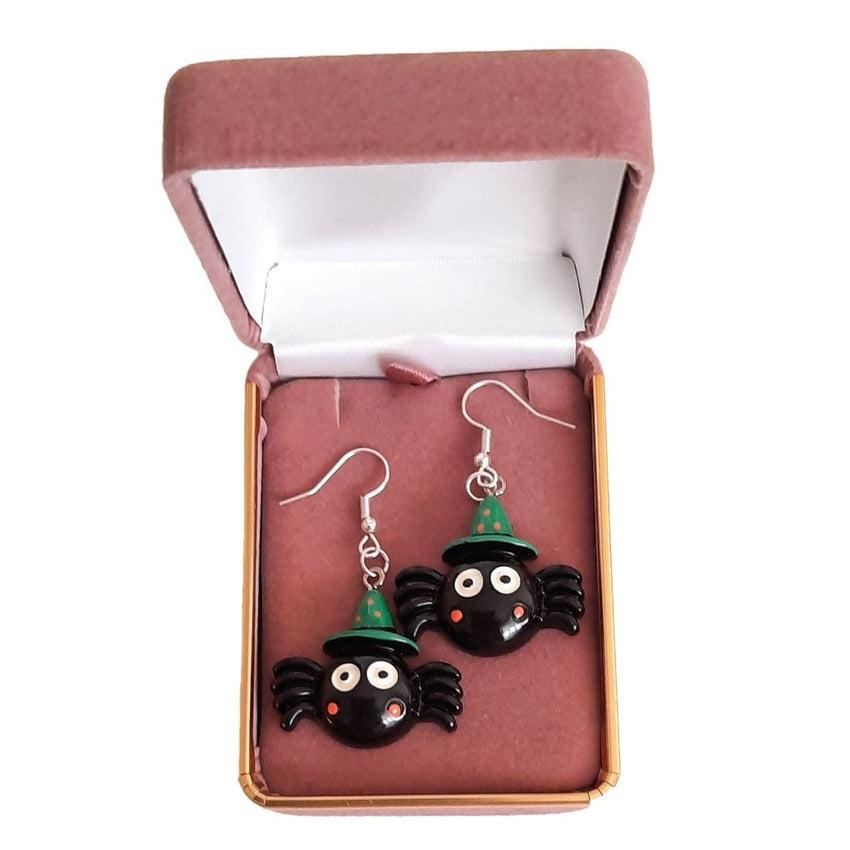 Halloween Spider Dangly Fashion Earrings