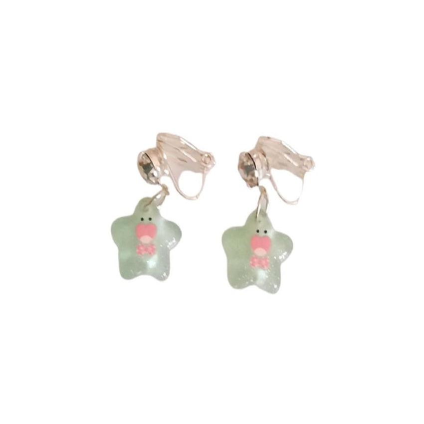 Happy Face Clip On Earrings