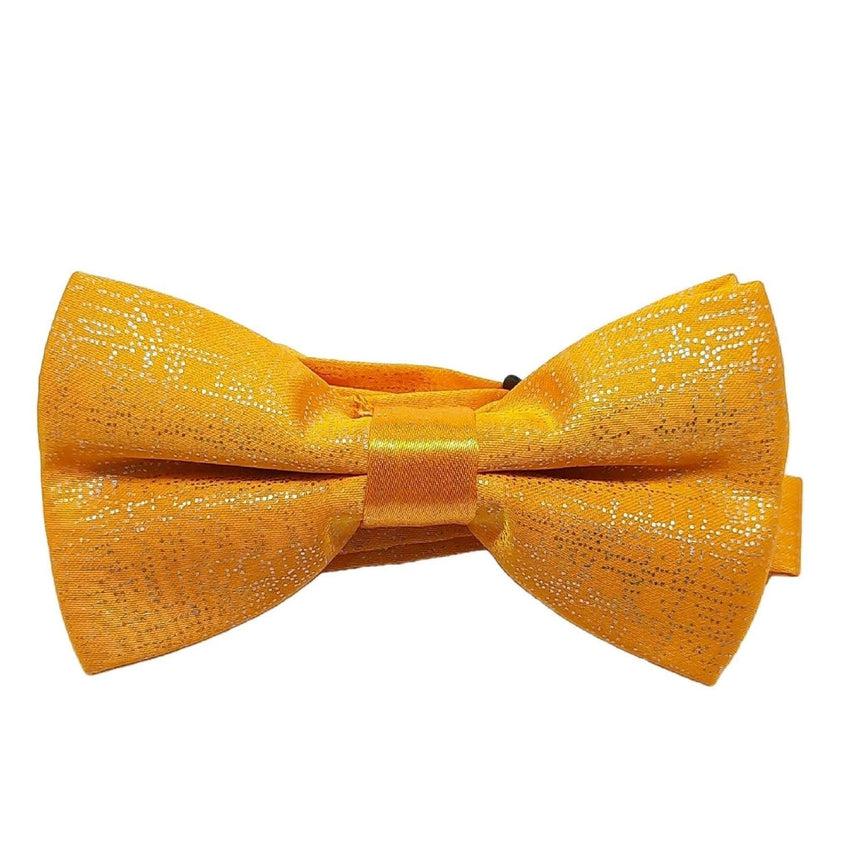 Honey Orange With Silver Strands Bow Tie