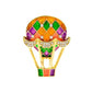 Hot Air Balloon Coloured Brooch