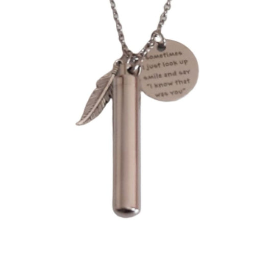 I Know That Was You Cylinder Ashes Locket