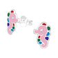 Kids Seahorse Sterling Silver Stud Earrings