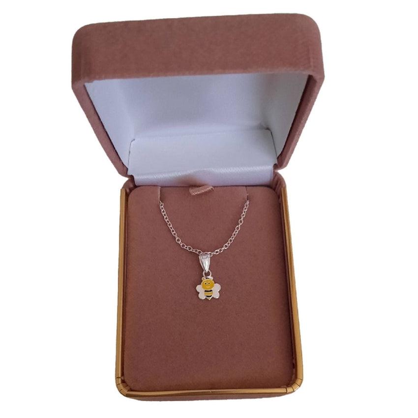 Kids Bumble Bee Sterling Silver Pendant