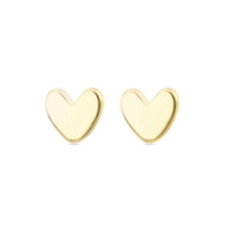 Kids Heart Shape Silver Earrings