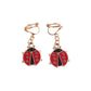 Ladybird Clip On Earrings
