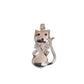 Large Silver Cat Necklace With a Cubic Zirconia Bow