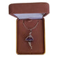 Large Blue And Pink Crystal Tutu Skirt Dancer Pendant