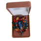 Large Blue Stone Multi Colour Ladies Brooch