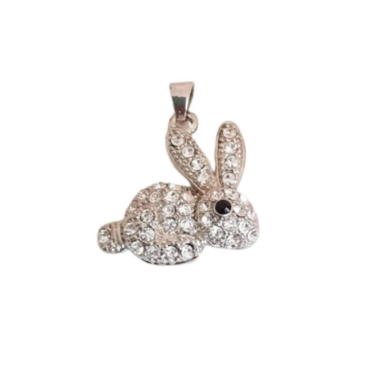 Large Crystal Bunny Rabbit Pendant