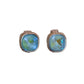 Light Blue Square Clip On Earrings