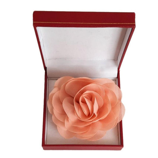 Light Orange Chiffon Rose Flower Wrist Corsage