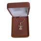 Medium Size Angel With a Heart Sterling Silver Pendant