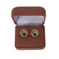 Mixed Green Stones Clip On Earrings(2)