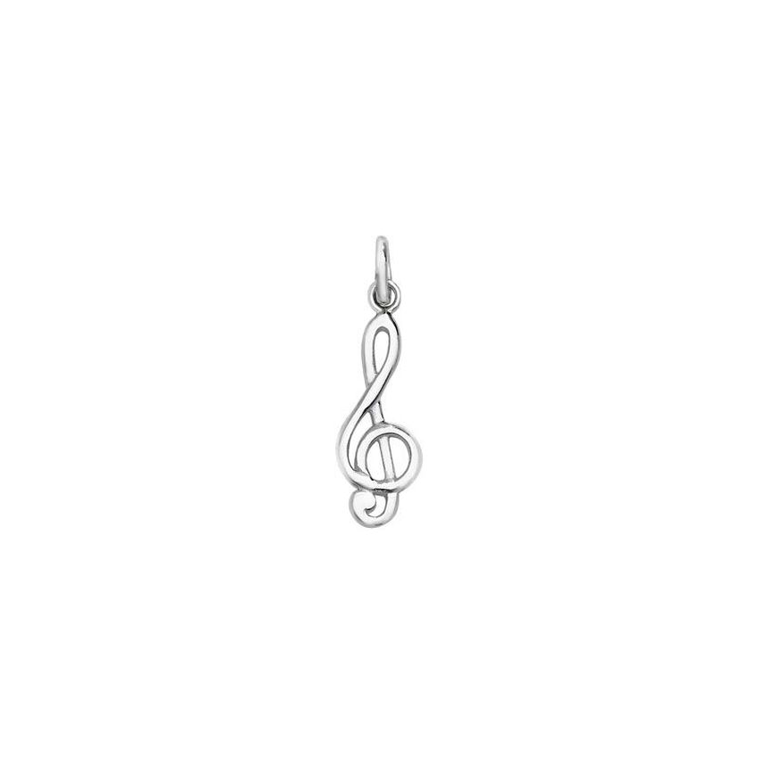 Music Note Sterling Silver Pendant