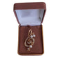 Music Note With Pearls Brooch(2)