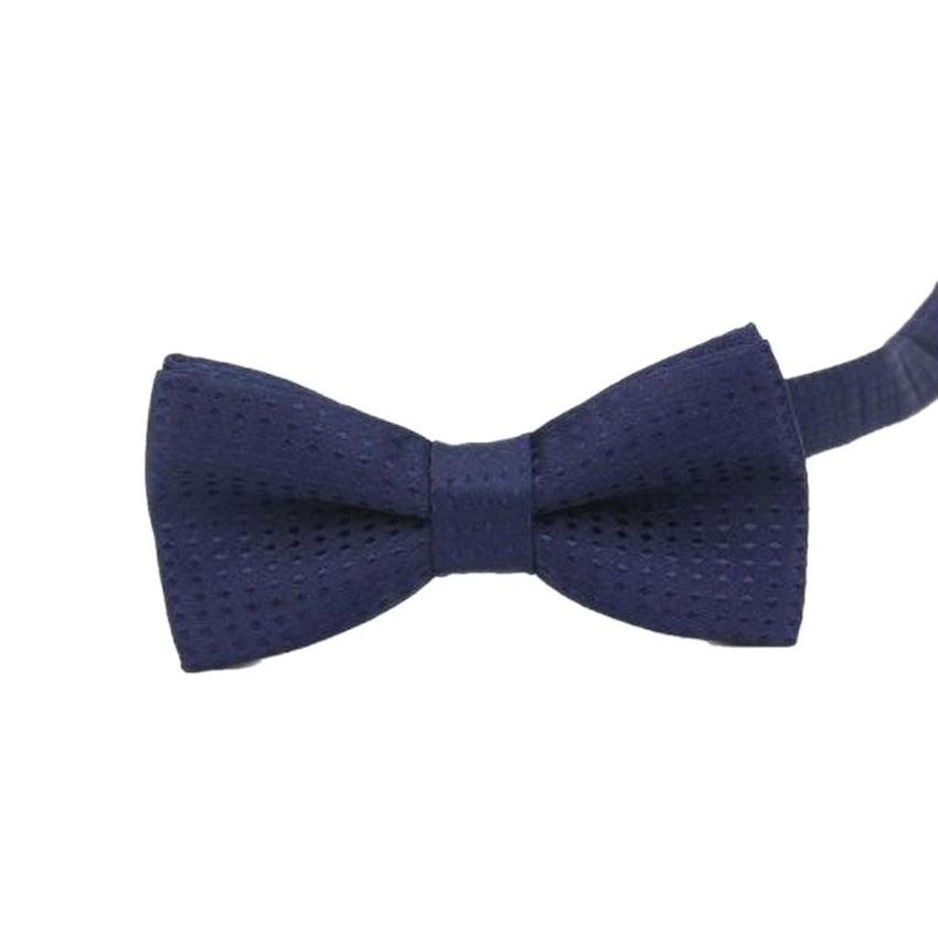 Navy With Navy Spots Boys Dickie Bow