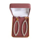 Open Bling Diamante And Gold Clip On Earrings