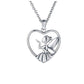 Open Frame Angel Memorial Cremation Ashes Pendant