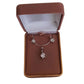 Open Loop Solitaire CZ Pendant And Earrings Matching Jewellery Set