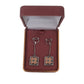 Orange And Green Tile Drop Clip On Earrings(2)