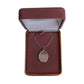 Oval Sterling Silver St Christopher Adults Pendant