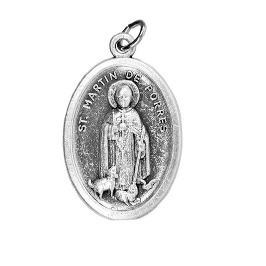 Oxidised St Martin Holy Medal