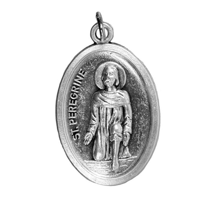 Oxidised Guardian Angel Holy Medal