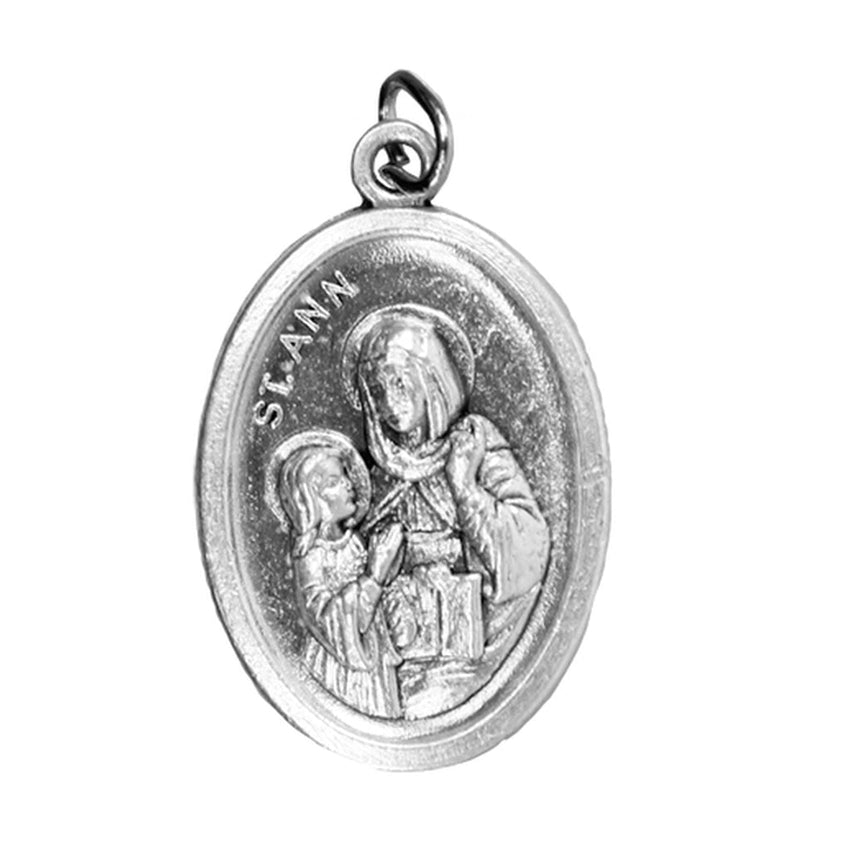Oxidised St Anne Holy Medal
