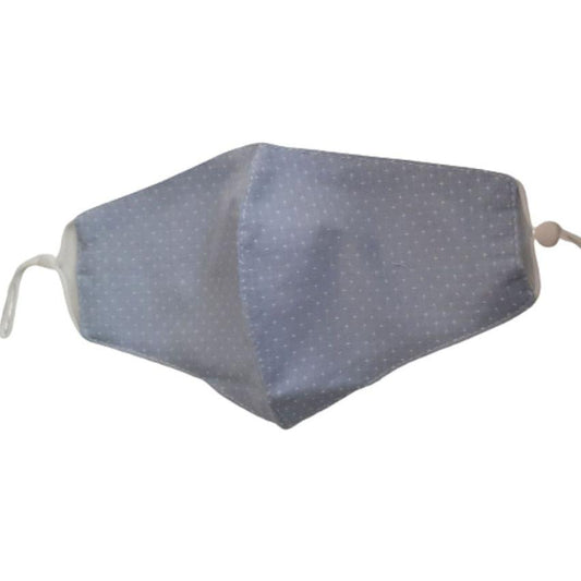 Pale Blue With White Crosses Face Mask